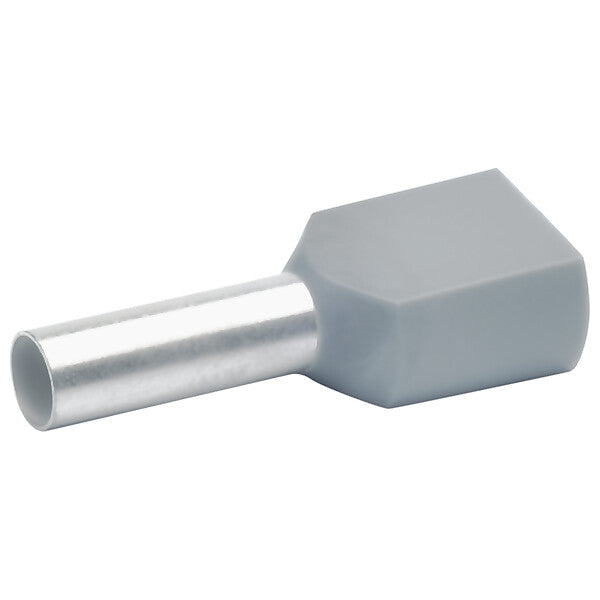 Klauke Zwillings-Aderendhülse 2x4qmm gr isol. 87412